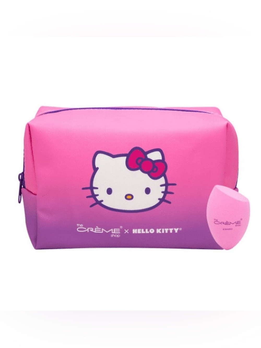 The Creme Shop X HELLO KITTY KAWAII DREAM TRAVEL CASE W/ Blending Sponge